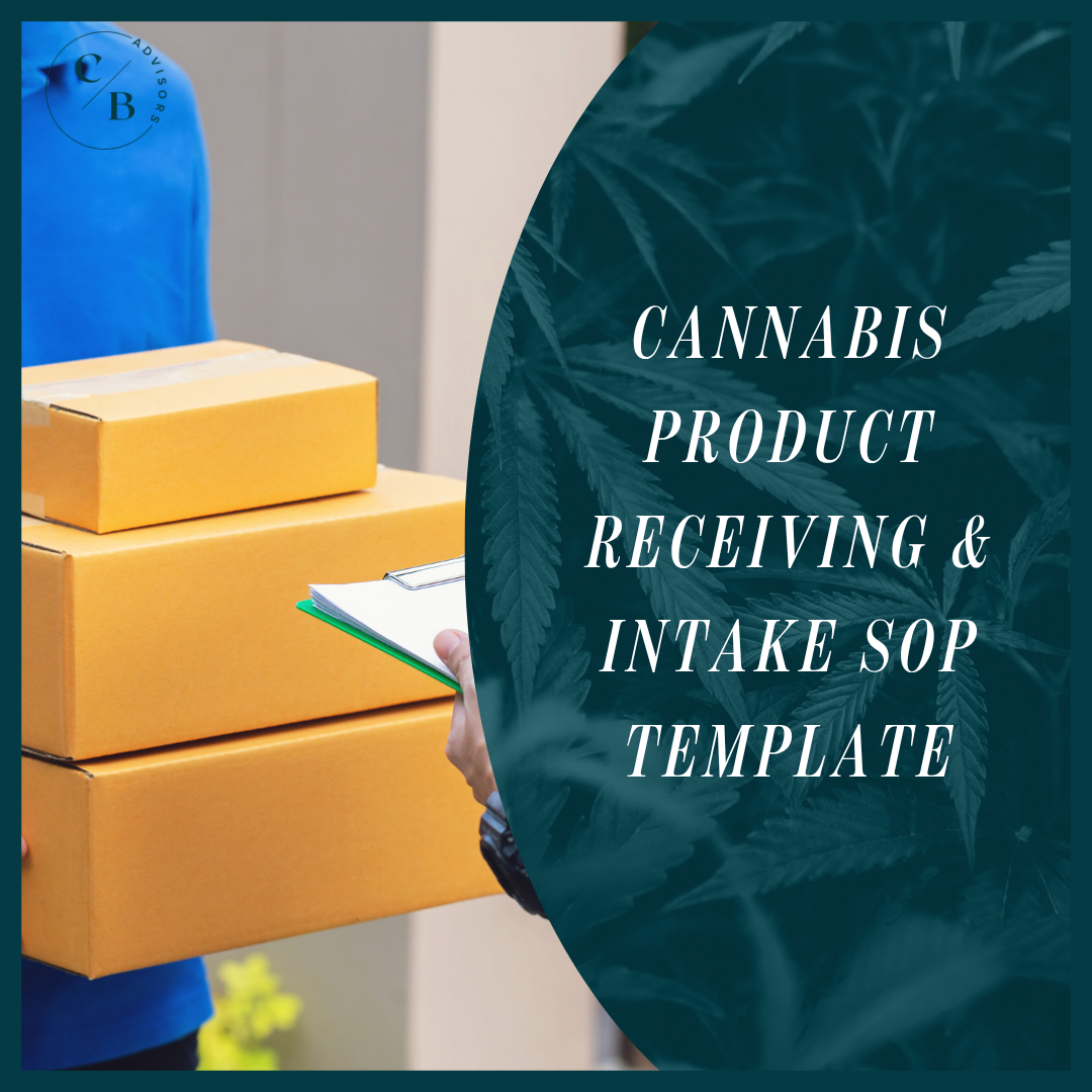 Cannabis Product Receiving and Intake SOP Template | DEA Medical Compliance Template